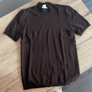 Turtle neck brown T-shirt HM
